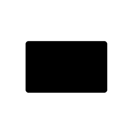 Cartes PVC Noir brillant - 54 x 86 mm - par 100 ou 300 ex