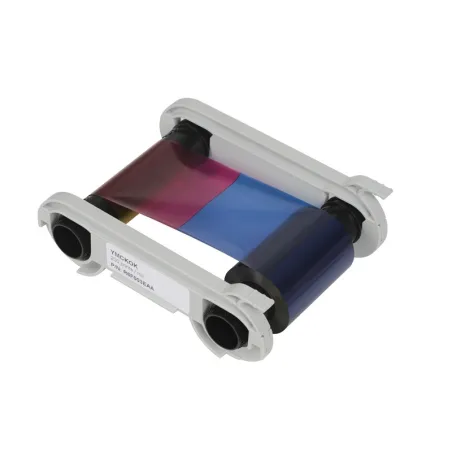 Ruban 200 faces YMCKO-K recto Couleur et verso Noir - Evolis