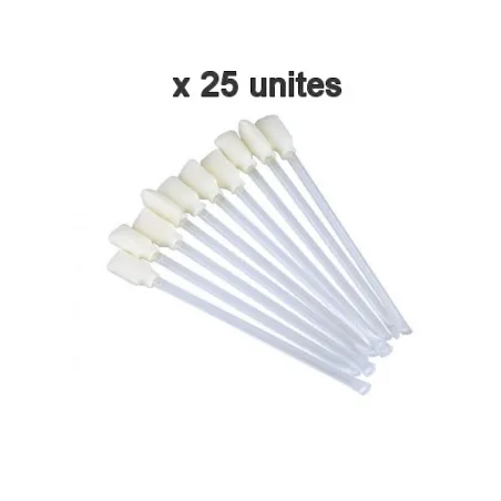 25 coton-tiges de nettoyage - Evolis Ediko FLEX-DUPLEX et