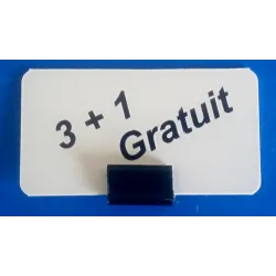 25 Grips double noir de jonction entre 2 étiquettes