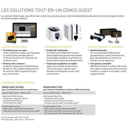 EDIKIO FLEX GUEST EVOLIS - Imprimante SPECIAL formats longs -