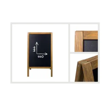 Chevalet bois ardoise 2 faces - Stop trottoir