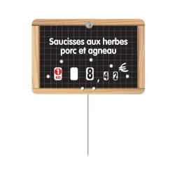 25 Étiquettes à texte à pique - Gamme ROULETIQ - ARDOISE AVEC