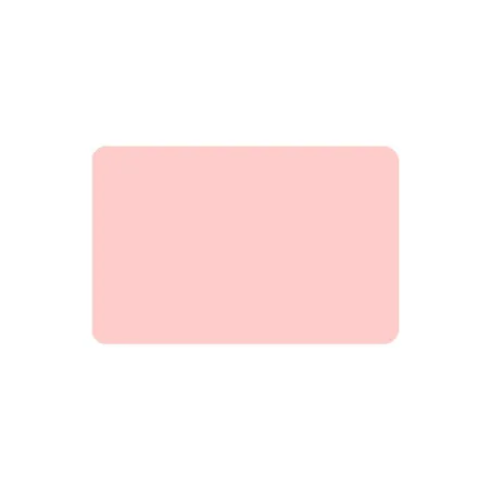 Cartes PVC Rose Pale brillant - 54 x 86 mm - par 100 ou 300 ex