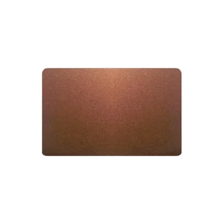 Cartes PVC Bronze pailleté - 54 x 86 mm - par 100 ou 300 ex