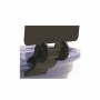 25 clips pvc pince plat multi-angle Noir ou Blanc