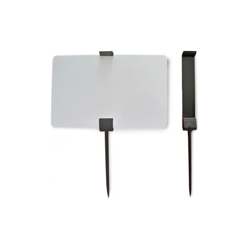 25 Piques prix PVC CR80 - Noir ou blanc