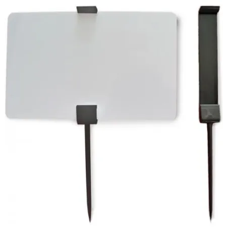 25 Piques prix PVC CR80 - Noir ou blanc