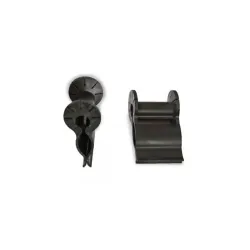 25 clips pvc pince plat multi-angle Noir ou Blanc