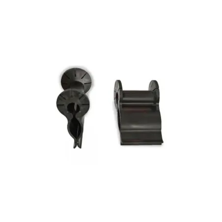25 clips pvc pince plat multi-angle Noir ou Blanc