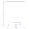 Protection plexiglas covid19 GM: 900x670mm