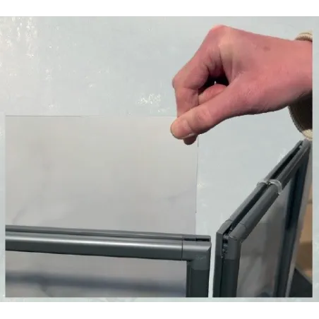 Ecran de protection PVC - 3 panneaux à charnières: H1000x700mm