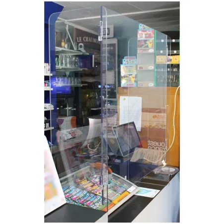 Vitre de protection PETG coronavirus, épaisseur 8mm: H990xL840mm