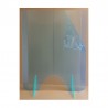 Protecteur plexi coronavirus - 2 plis, épaisseur 3mm: H900xL550mm