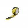 Adhésif de marquage au sol - Noir et Jaune - lg 50 mm x LG 33 mètres