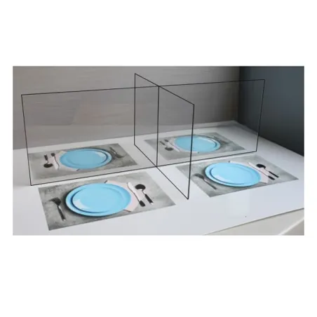 Protection plexi de table en croix: H500x1200mm