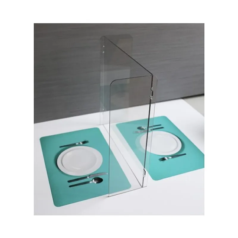 Protection plexi de table pour restaurants: H600x600mm