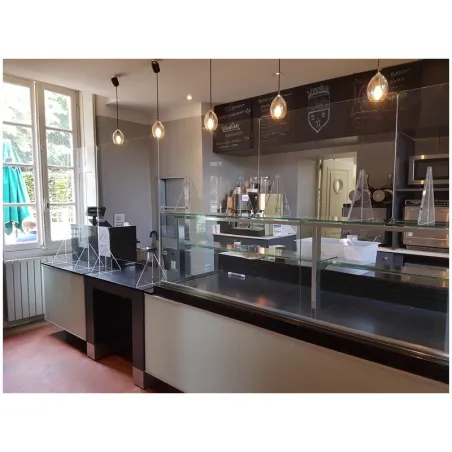Hygiaphone plexiglas, épaisseur 5mm: H750x950mm