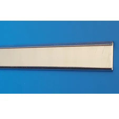 5 Glissières porte-étiquettes pliés en aluminium - lg 1000 mm -