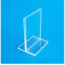 5 Supports plexi format A7- vertical droit à poser