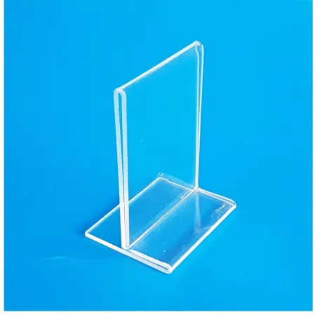 5 Supports plexi format A7- vertical droit à poser