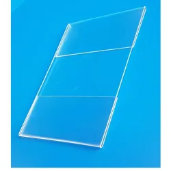 5 Supports plexi format A4 - vertical mural - adhésif