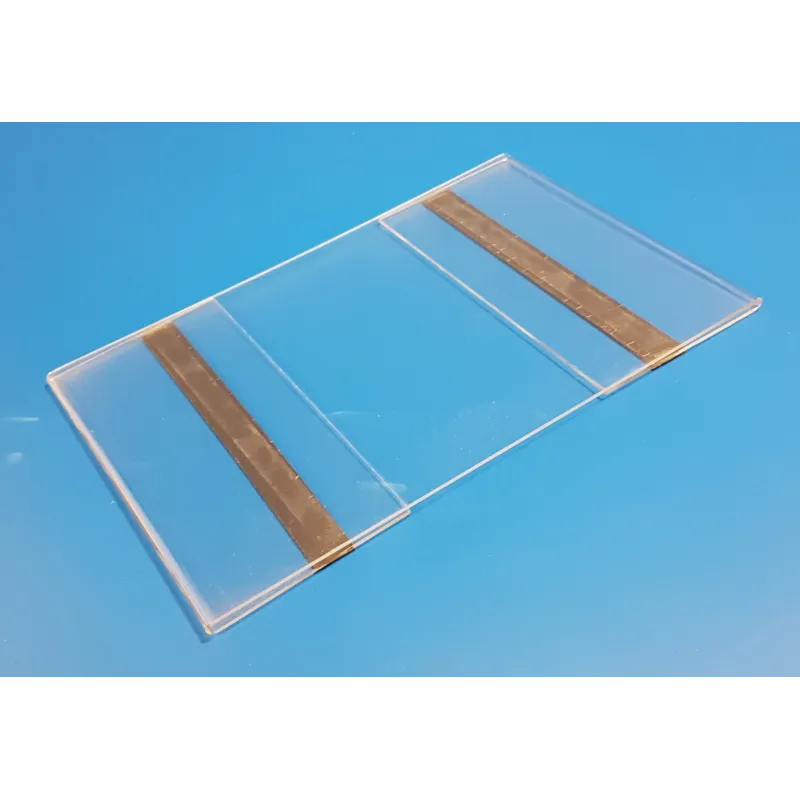 5 Supports plexi format A4 - vertical mural - magnétique