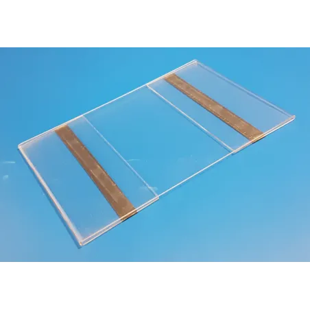 5 Supports plexi format A4 - vertical mural - magnétique