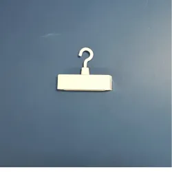 10 aimants rectangles avec crochet - Blanc - Force 6 kg
