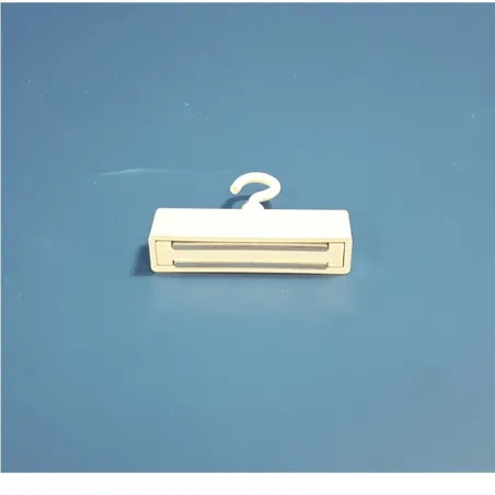 10 aimants rectangles avec crochet - Blanc - Force 6 kg