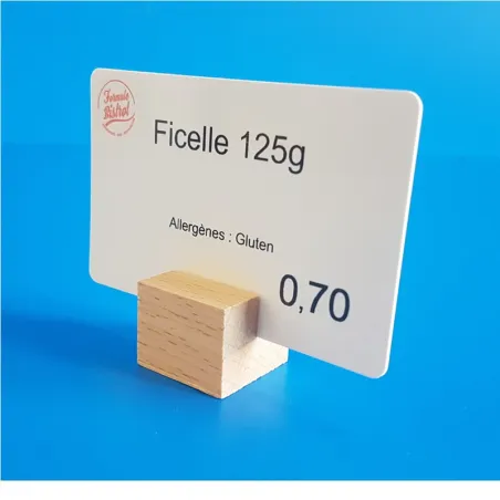 10 Socles bois "cube" à une rainure droite