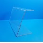 Protecteur survitrine plexi - base 200 x Ht 300 x retour 100 mm - lg 1000 mm