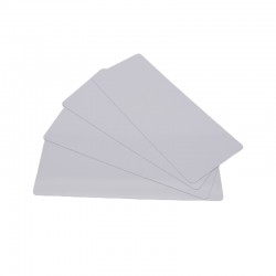 200 Cartes PVC Blanc longues 50 x 120 mm - Pour Edikio Flex -  C4122