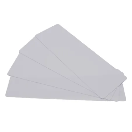 Cartes PVC Blanc brillant longues 50 x 150 mm - Pour Edikio