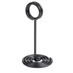 10 Socles à pince anneau métal noir - ht 105 mm