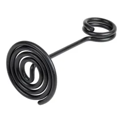 10 Socles à pince anneau métal noir - ht 105 mm