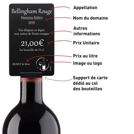 25 Porte-étiquettes bouteille - AC000020