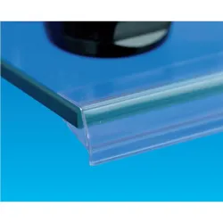 Profil monobloc porte-étiquettes pince tablette verre - qualité