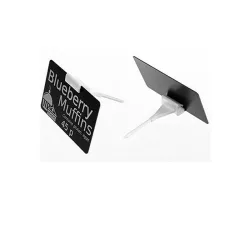 25 Piques prix PVC blanc 2 positions - AC000001