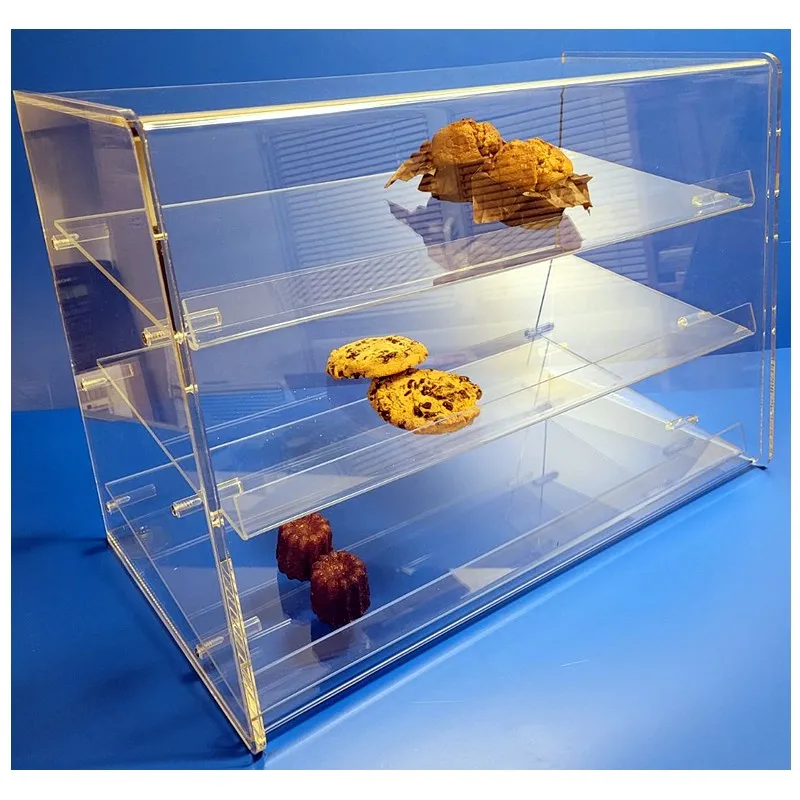 Protecteur plexi à 3 étages - base 340 x ht 435 mm - lg 638 mm