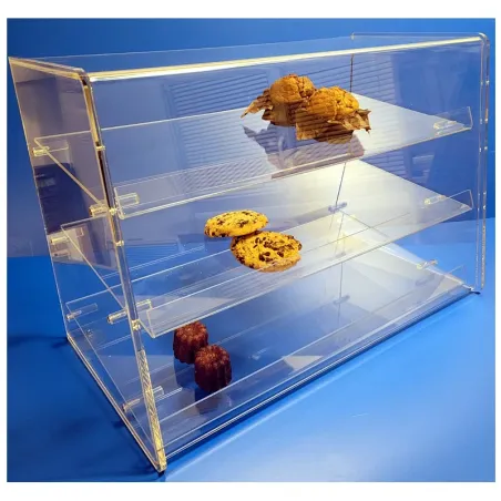 Protecteur plexi à 3 étages - base 340 x ht 435 mm - lg 638 mm