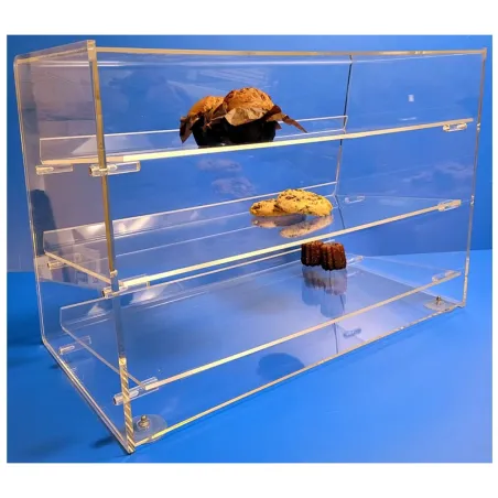 Protecteur plexi à 3 étages - base 340 x ht 435 mm - lg 638 mm