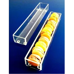 5 Présentoirs plexi à macarons - moyen modèle - LG 380 x Lg 53