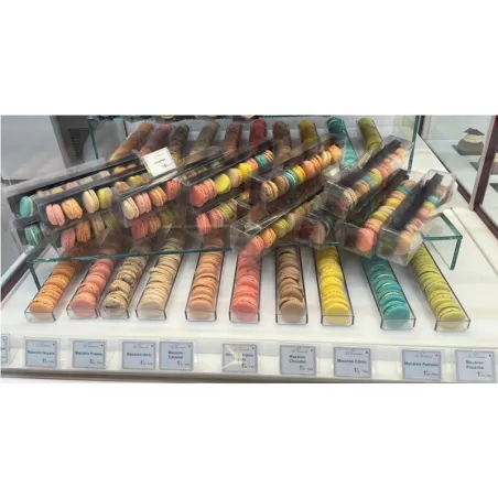 5 Présentoirs plexi à macarons - petit modèle - LG 293 x Lg 53
