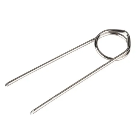 25 Piques prix inox double à anneau Ht 50 mm - Antirotation