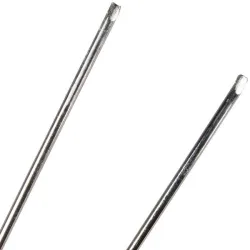 25 Piques prix inox double à anneau Ht 50 mm - Antirotation