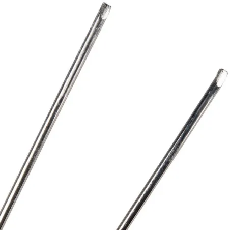 25 Piques prix inox double à anneau Ht 50 mm - Antirotation