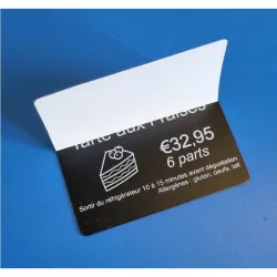 100 Films protecteurs adhésifs overlays pour cartes plastiques
