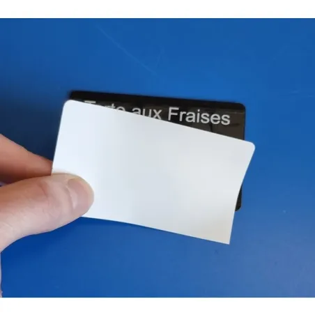 100 Films protecteurs adhésifs overlays pour cartes plastiques