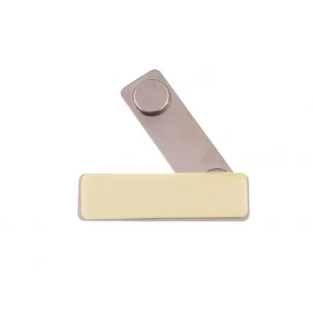 50 Barrettes acier aimantées avec adhésif de fixation pour badge